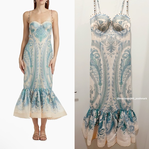 🔥RUNWAY NWT AU1 Zimmermann Illuminate Mermaid Gown - Picture 1 of 16